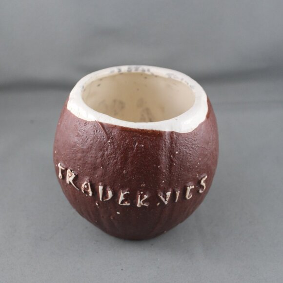Vintage Tiki Mug - Trader Vic's Coconut Mug Hand Painted- Cermaic Mug - Picture 3 of 10